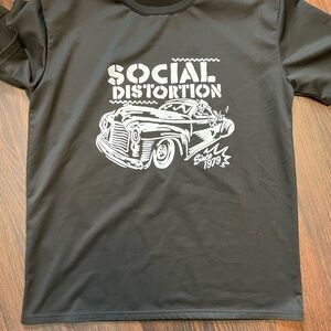 Black social distortion  T-Shirt